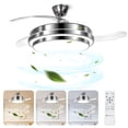 thumbnail image 1 of Aigostar Ventilador de Techo de 42 Pulgadas con Luces, Control Remoto, 6 Velocidades, Brillo y Temperatura Ajustables, Motor Silencioso de Cobre Puro, Función Inversión y Aspas Retráctiles, 1 of 7