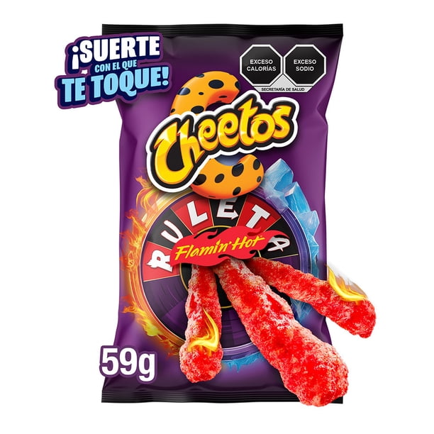 Botana Cheetos ruleta sabor chile y fruta 59 g