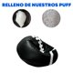 thumbnail image 3 of Sillón Puff Lunics Balón de Americano Grande Negro, 3 of 6