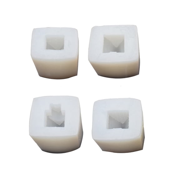 4 moldes para velas navideñas con forma de casa de nieve, moldes para hacer velas, moldes para velas perfumadas DIY