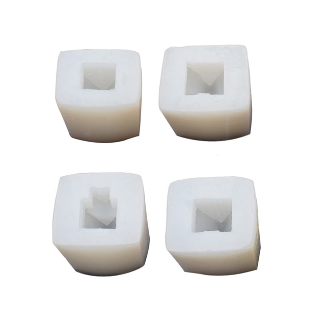 4 moldes para velas navideñas con forma de casa de nieve, moldes para hacer velas, moldes para velas perfumadas DIY