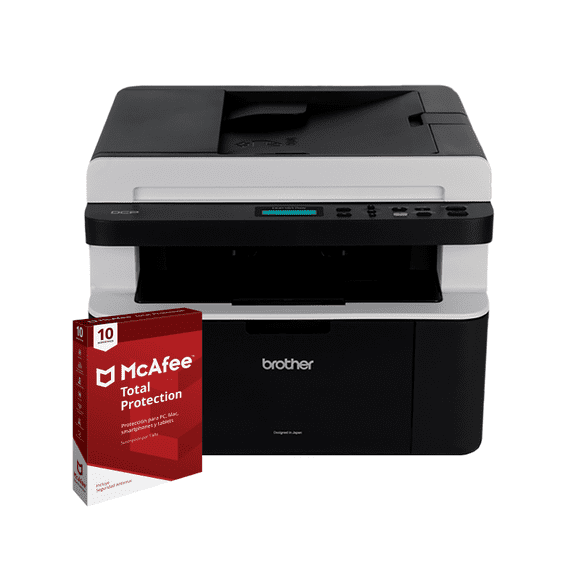 MULTIFUNCIONAL MONOCROMATICA BROTHER DCP1617NW LASER + LICENCIA DIGITAL MCAFEE