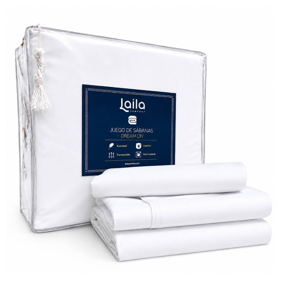 Juego De Sabanas Matrimoniales, Premium Tacto Egipcio, Laila