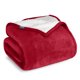 thumbnail image 1 of Manta de Cama de Felpa Sherpa Bare Home Reversible Liviana Tamaño King Roja, 1 of 6
