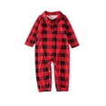 thumbnail image 1 of Qarigey Pijamas navideños a juego para la familia, ropa de dormir a cuadros, ropa de dormir de manga larga para vacaciones de Navidad, ropa de casa Pijama Bebé 3-6M, 1 of 6