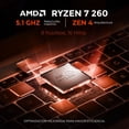 thumbnail image 3 of Laptop IA PC Gamer GIGABYTE Gaming A16 Nvidia GeForce RTX 5060 8GB AMD Ryzen 7 260 NPU 16GB DDR5 SSD 1TB Pantalla 16" IPS WUXGA 165Hz Windows 11 Teclado Ingles, 3 of 6