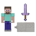 thumbnail image 3 of Figura de Accion Mattel Minecraft Steve 3.25 pulgadas, 3 of 6