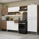 thumbnail image 2 of Cocina Integral Madesa Emilly 293cm Marrón/Blanco Madesa Emilly Cocina Integral Mueble de Cocina, 2 of 9