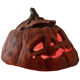 thumbnail image 3 of Adorno Calabaza Halloween Podrida Deformada Decoración Terror Luz LED, 3 of 5