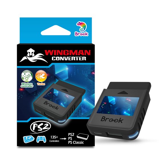 Convertidor PS2 Brook Wingman inalámbrico para PS4/3 a PS2/1