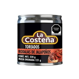 Chiles jalapeños La Costeña rojos en rodaja toreados  220 g