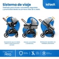 thumbnail image 4 of Carriola Con Portabebé Infanti Ana Plegado Compacto Gris, 4 of 9