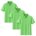 thumbnail image 2 of Conjunto de 3 piezas para niños y niñas: blusa de manga corta, uniforme escolar, camiseta deportiva, suave, transpirable, informal y bonita, como se muestra en la imagen, paquete de 3, de 2 a 15 años., 2 of 5