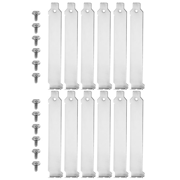 12pcs PCI Slot Slot Placa Caja de computadora Caja de computadora Computadora en blanco Bloque de chasis