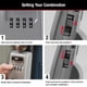 thumbnail image 4 of Caja de Seguridad Master Lock Negra Capacidad para 5 Llaves, 4 of 9