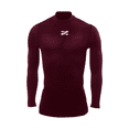 thumbnail image 1 of Playera Deportiva Manga Larga Unisex ZAPARI Licra de Compresion Comoda y Fresca Vino CH, 1 of 8