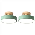 thumbnail image 1 of 2X Luces de Techo LED Moderno Accesorio de Iluminación de Madera Nórdica Luminaria Interior Cocina Salón Dormitorio Baño, 1 of 3
