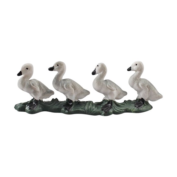 Figuras de juguetes de animales de cisne para decorar el hogar, regalo educativo de animales de invierno para preescolar