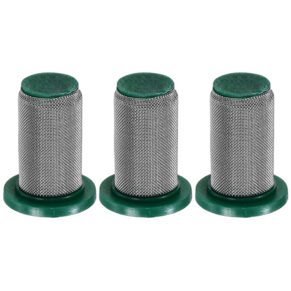 Uxcell 3-Pack Filtros para Boquillas de Pulverización, 8079-PP-100 Filtro de Boquilla Ant goteo de Plástico para Boquilla de Pulverización Teejet [Verde]