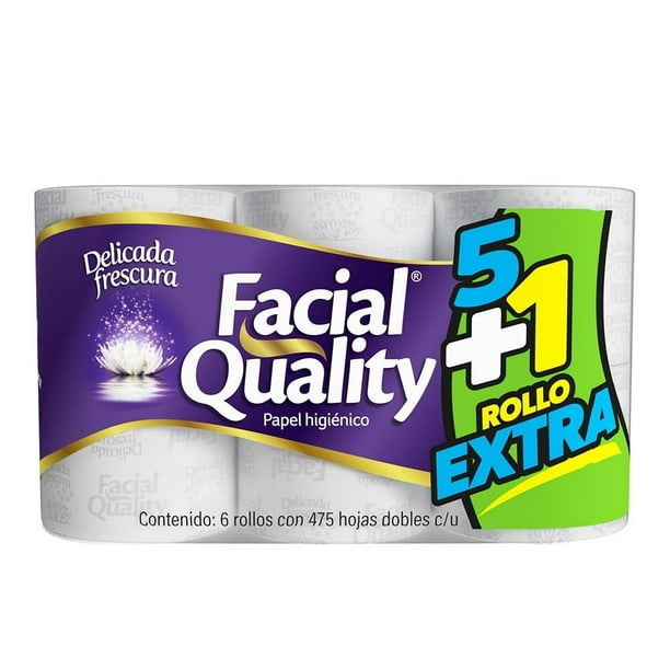 papel higiénico Facial Quality 475 hojas 5+1