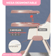 thumbnail image 4 of Komfort Silla Periquera Alta Para Bebé Con Charola Y Altura Ajustable Rosa, 4 of 5