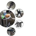 thumbnail image 4 of Bandeja multifuncional para asiento de coche Clip flexible redondo Bandeja de bebida para alimentos (Negro), 4 of 8