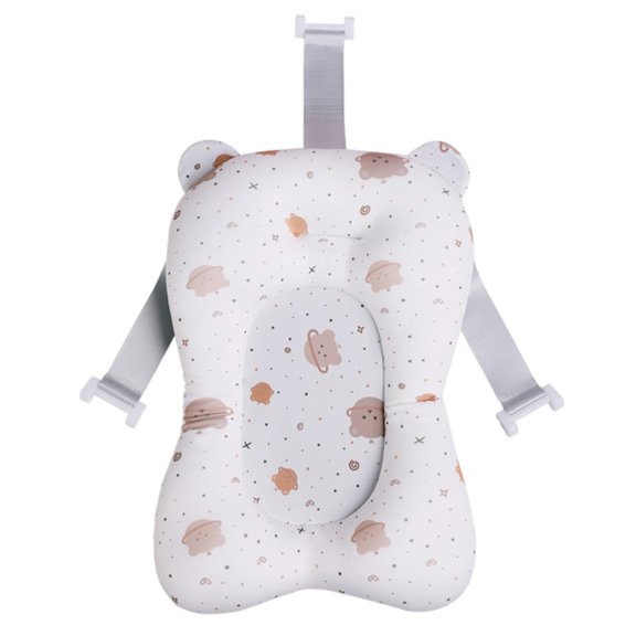 Asiento de baño portátil antideslizante de 52 x 36 cm para bebé. blanco