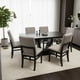 thumbnail image 1 of Set de Comedor SALVANTO Olimpo 6 Sillas 160x100 cm MDF color chocolate, 1 of 7