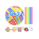 thumbnail image 2 of Juguetes Silicona Pelota Sensorial,con 16 Tiras De Silicona Colorido Lab.G Blanco, Multicolor, 2 of 4