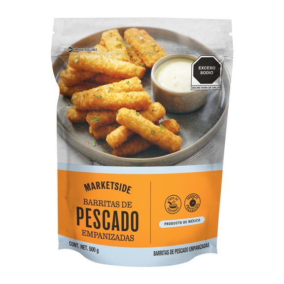 Barritas de Pescado Empanizadas Marketside Congeladas 500 g