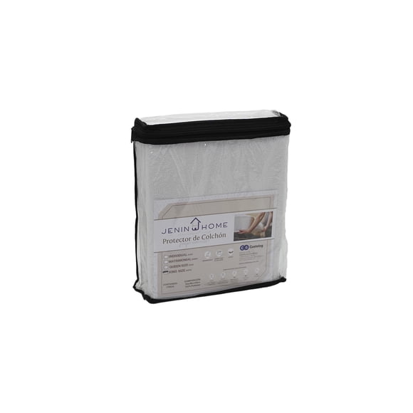 Protector de Colchón de Toalla Jenin Home Cubrecolchón Impermeable Individual Color Blanco