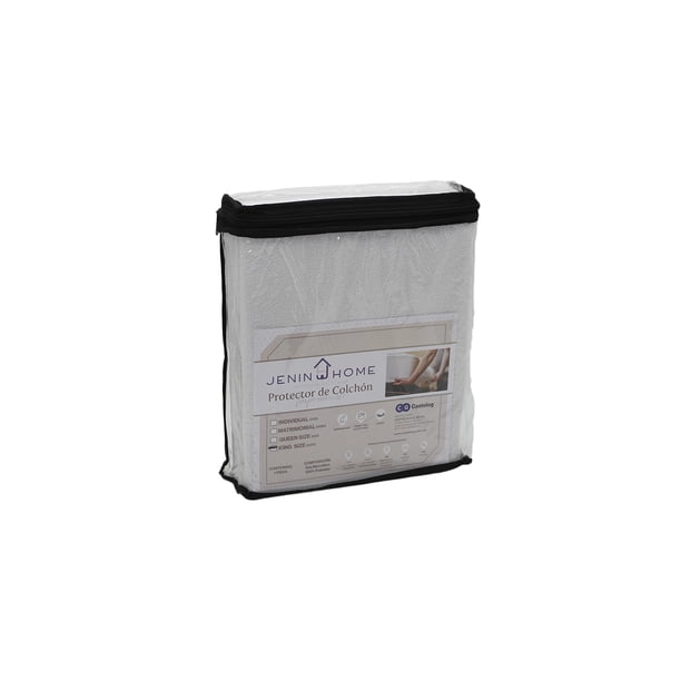 Protector de Colchón de Toalla Jenin Home Cubrecolchón Impermeable Individual Color Blanco