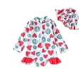 thumbnail image 1 of Odeerbi 0-3 Años Trajes de Baño de Manga Larga Con Gorro de Baño Traje de Baño de Entrenamiento Atlético de Una Pieza Traje de Baño de Surf de Playa, 1 of 7