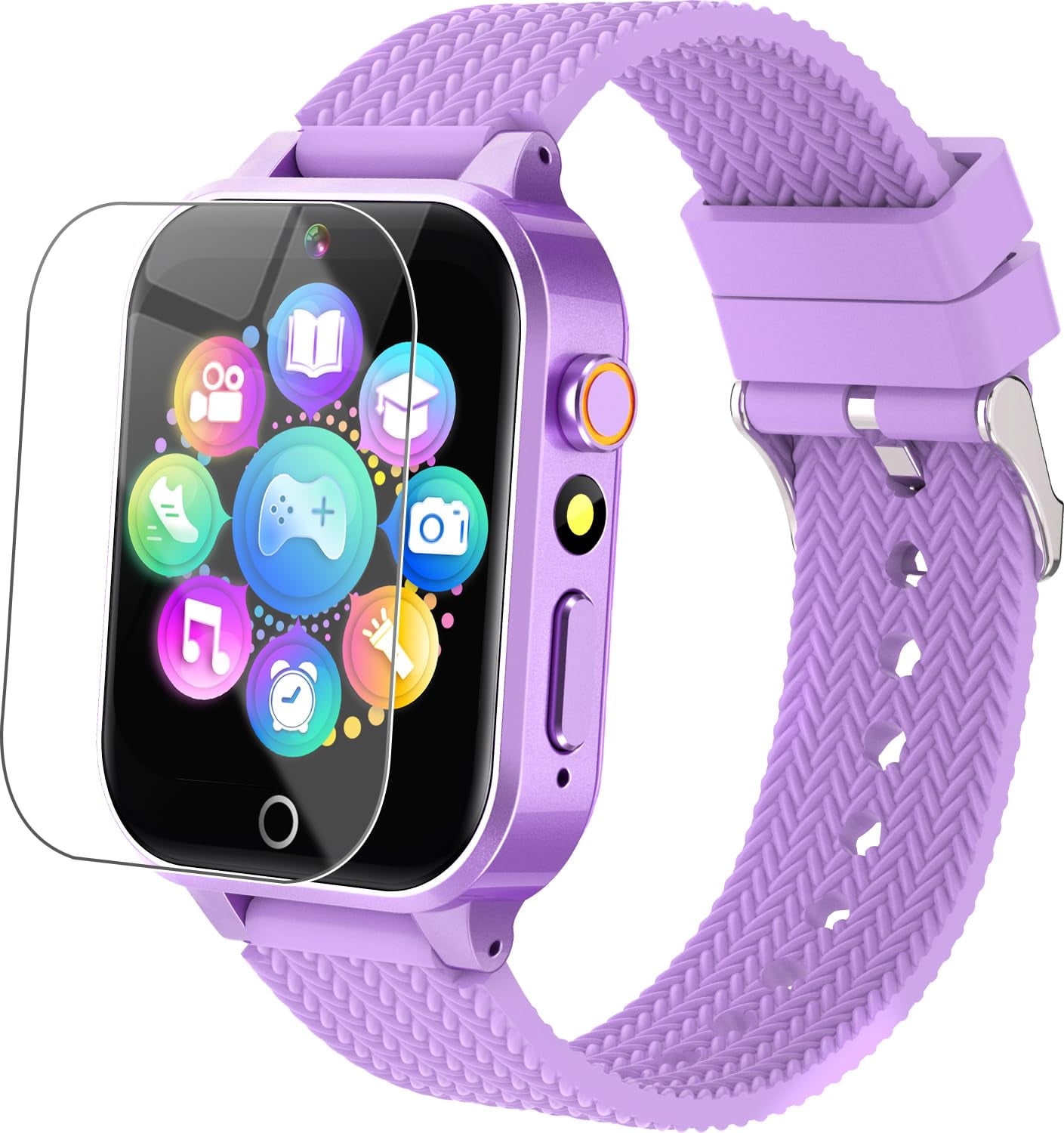 Reloj inteligente Tywop para niñas de 3 a 12 años con cámara de 26 juegos, color rosa
