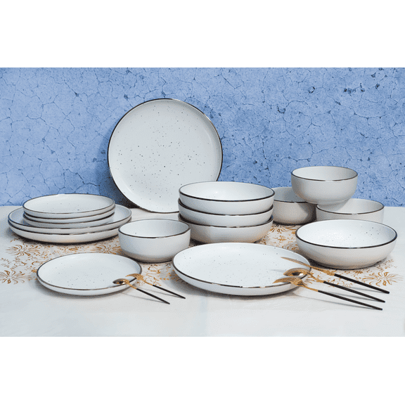Vajilla Vascella Blanca Mate para 4 personas 16pz