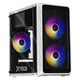 thumbnail image 1 of Gabinete XTREME PC GAMING Zero Mini Torre 3 Fan ARGB 600W Blanco CXTGI730WT, 1 of 6