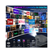 thumbnail image 2 of Proyector 4k Android 14000lm Mini Proyector Led Lab.G Negro, 2 of 5