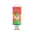 thumbnail image 1 of Amzcrzy Decoración navideña,Árbol de Navidad,Luces navideñas Letrero navideño colgante para puerta, decoración de 43 x 16 pulgadas, adorno de pared con personaje caprichoso para puerta principal, por, 1 of 6