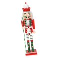 thumbnail image 3 of Adorno navideño de cascanueces de madera, figura tradicional de juguete de 9,84 pulgadas B, 3 of 9