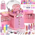 thumbnail image 1 of Set de maquillaje PERRYHOME Kids para niñas de 3 a 12 años con 63 piezas, 1 of 7