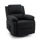 thumbnail image 1 of Korser Sillón Reclinable Giratorio 360°Adultos,Mecedora Pequeña Para Espacios Reducidos,Lino,Negro, 1 of 6