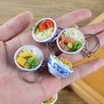 thumbnail image 4 of Herramientas y mejoras para el hogar Llavero con forma de cuchara de arroz y tapa de comida simulada, juguete de comida simulada, cuenco pequeño de porcelana azul y blanca, colgante, bolsa de arroz se, 4 of 8