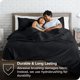 thumbnail image 5 of Bare Home Sábanas Planas Ultra Suaves - Colección Premium 1800 - Doble Cepillado - King, Color Negro, 5 of 6