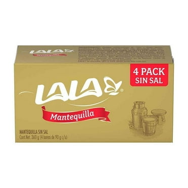 Mantequilla Lala sin Sal 4 pzas 90 g c/u