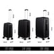 thumbnail image 3 of Juego de 3 Maletas de Viaje Rumbo Rigidas Negro 20 24 28 Pulgadas, 3 of 9