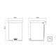 thumbnail image 5 of Bote de Basura de Acero Inox. con Pedal Tramontina New 12 L, 5 of 6