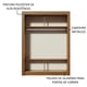 thumbnail image 5 of Ropero Closet Madesa Denver 2 Puertas Corredizas Marrón/Blanco, 5 of 5