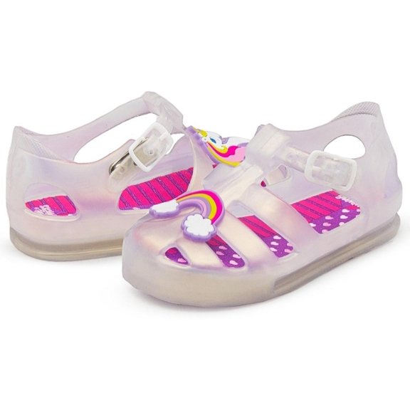 Sandalia De Plástico Para Niña Unicornio Bubble Gummers