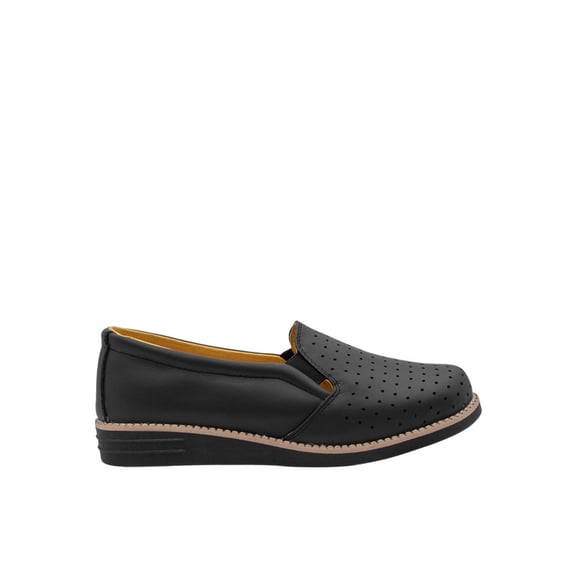 Mocasín Slipper Mujer Dama LOGAN Cómodos Casual negro 23