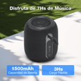 thumbnail image 4 of Bocina Bluetooth 5.3 5W Mini Portátil Negro con Radio FM y Función AUX/USB/TF, 4 of 7